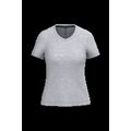 Camiseta de manga corta cuello pico mujer Oxford Grey Xl