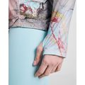 Camiseta Técnica Mujer Cuello Cremallera y Manga Larga