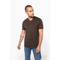 Camiseta de algodón con cuello de pico