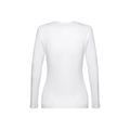 Camiseta de manga larga blanca para mujer