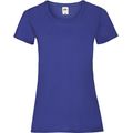 Camiseta entallada mujer 100% algodón Royal Blue S