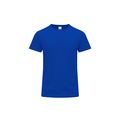 Camiseta unisex de algodón cuello redondo Azul Xs