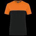 Camiseta bicolor eco Black / Orange Xs