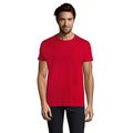 Camiseta Hombre Tubular 100% Algodón Rojo Tango Xxl