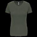 Camiseta de deporte mujer poliéster Dark Khaki Xxl