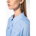 Camisa piloto manga larga mujer