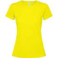 Camiseta técnica entallada para mujer Amarillo Fluor Xl