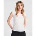 Camiseta mujer entallada manga corta