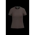 Camiseta manga corta mujer algodón Chocolate Xl