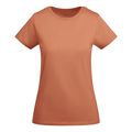 Camiseta entallada mujer algodón orgánico Naranja Greek S