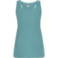 Camiseta Sin Mangas Entallada Espalda Nadadora Azul Dusty Xl