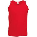 Camiseta sin mangas hombre algodón Red M