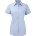 Camisa manga corta mujer ajustada Light Blue Xxl