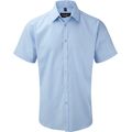 Camisa Corte ajustado manga corta hombre Light Blue Xl