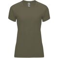 Camiseta Mujer Control Dry Entallada Verde Militar L
