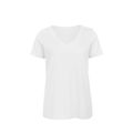 Camiseta ultrasuave cuello de pico White Xs