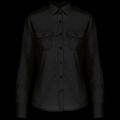 Camisa piloto manga larga mujer Black Xxl