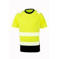 Camiseta de seguridad reciclada Yellow / Black L/Xl