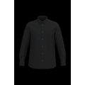 Camisa tejido oxford de manga larga Black Xl