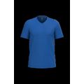 Camiseta de algodón con cuello de pico Royal Blue Xxl