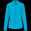 Camisa popelina polialgodón mujer Bright Turquoise 3Xl