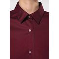 Camisa entallado manga larga mujer