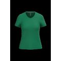 Camiseta de manga corta cuello pico mujer Kelly Green M