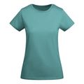 Camiseta entallada mujer algodón orgánico Azul Dusty Xl