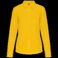Camisa popelina polialgodón mujer Yellow S