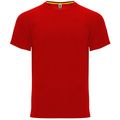 Camiseta Técnica Unisex Manga Ranglán Rojo M
