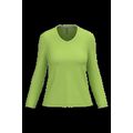 Camiseta manga larga mujer algodón entallada Lime Xl