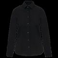 Camisa entallado manga larga mujer Black L