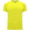 Camiseta técnica manga corta cuello redondo Amarillo Fluor L