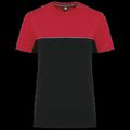 Camiseta bicolor eco Black / Red 4Xl