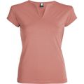 Camiseta CON cuello en V Naranja Clay L