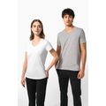 Camiseta cuello de pico Color jaspeado