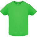 Camiseta de bebé manga corta Verde Oasis 12 Meses