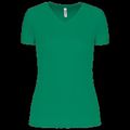 Camiseta de deporte mujer cuello de pico Kelly Green Xxl