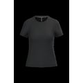 Camiseta manga corta mujer algodón Black 3Xl