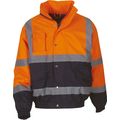 Cazadora alta visibilidad impermeable acolchada Hi Vis Orange / Navy 3Xl