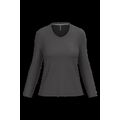 Camiseta manga larga mujer algodón entallada Dark Grey 3Xl