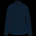 Camisa entallado manga larga mujer Navy L
