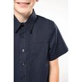 Camisa popelina manga corta infantil