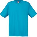 Camiseta niños algodón cuello redondo Azur Blue 3/4 Ans
