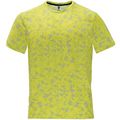 Camiseta Técnica Estampada Pixel Amarillo Fluor Xl