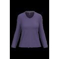 Camiseta manga larga mujer algodón entallada Purple M