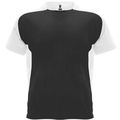 Camiseta técnica transpirable de secado rápido Negro/Blanco 16