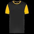 Camiseta bicolor infantil Black / Sporty Yellow 6/8 Ans