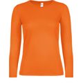 Camiseta clásica manga larga mujer Orange M
