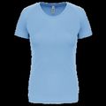 Camiseta de deporte mujer poliéster Sky Blue S